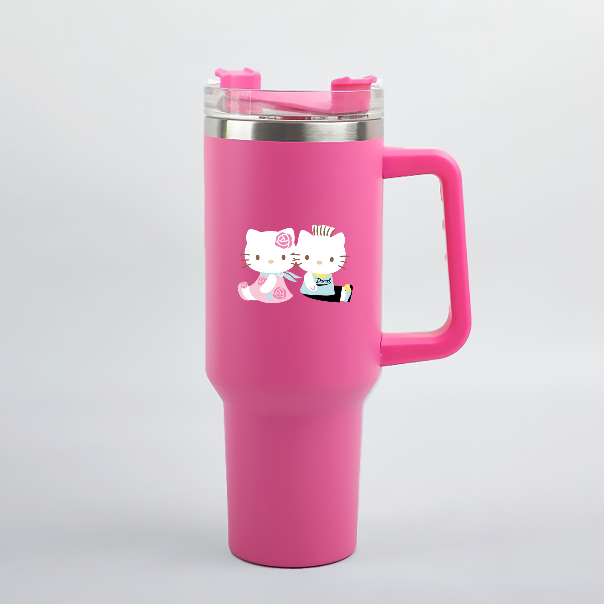 （画像用） Hello Kitty ハローキティ 1200mL車用タンブラー（カラープリント）